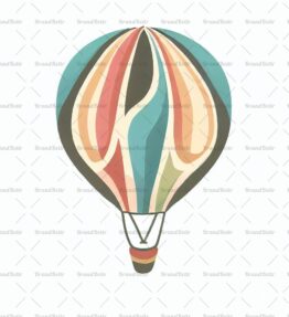 Verspielter Heißluftballon